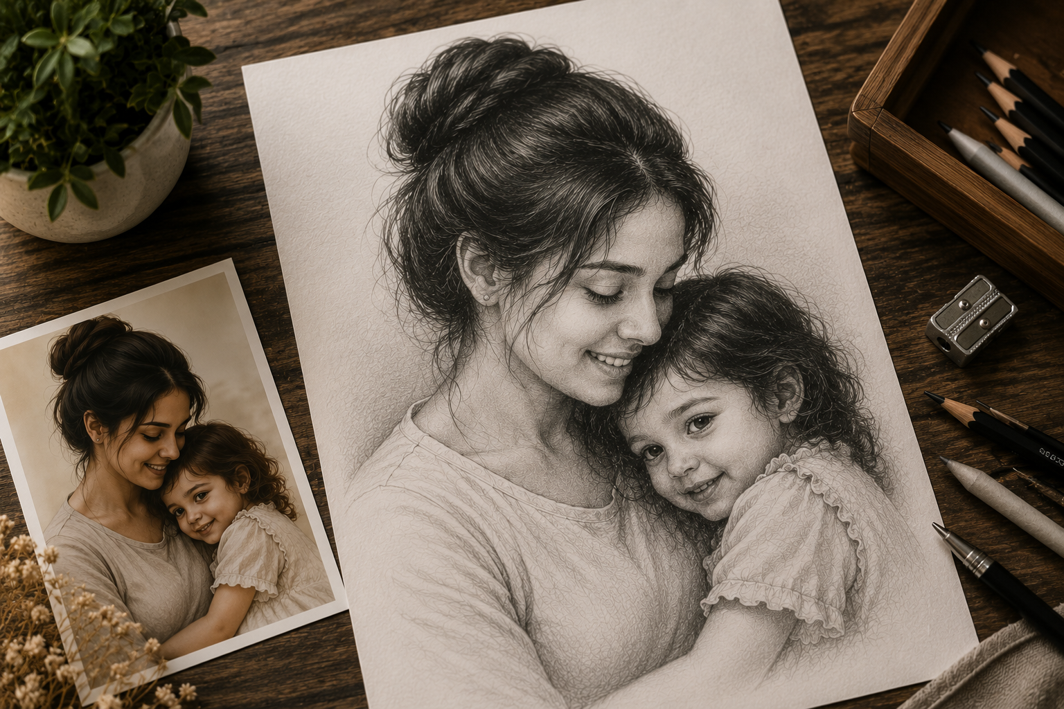 the art behind realistic pencil portrait drawings