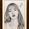 lalisa manoban realistic pencil portrait