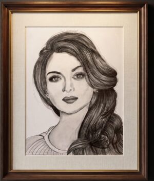 Aerin Zara Pencil Portrait